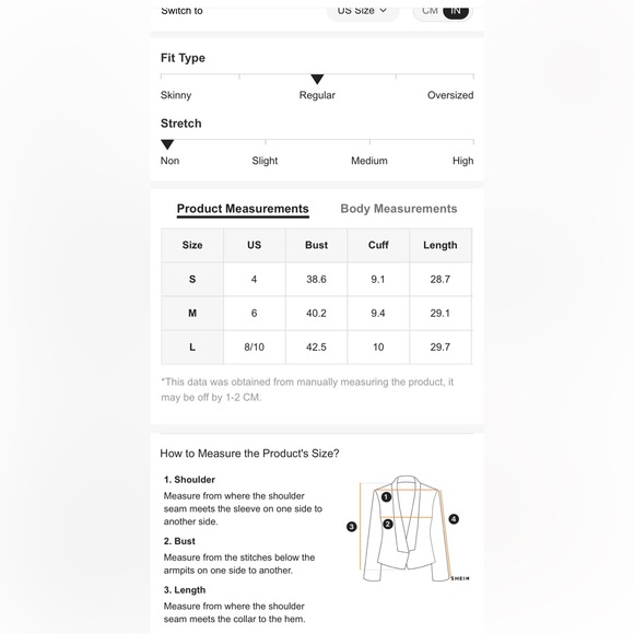 Shein Allover Print Lapel Neck Blazer - Picture 8 of 8